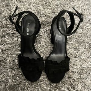 Indigo Sadie ruffle heels